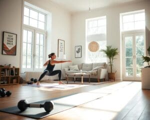 Wie planst du regelmaessige Bewegung zuhause?