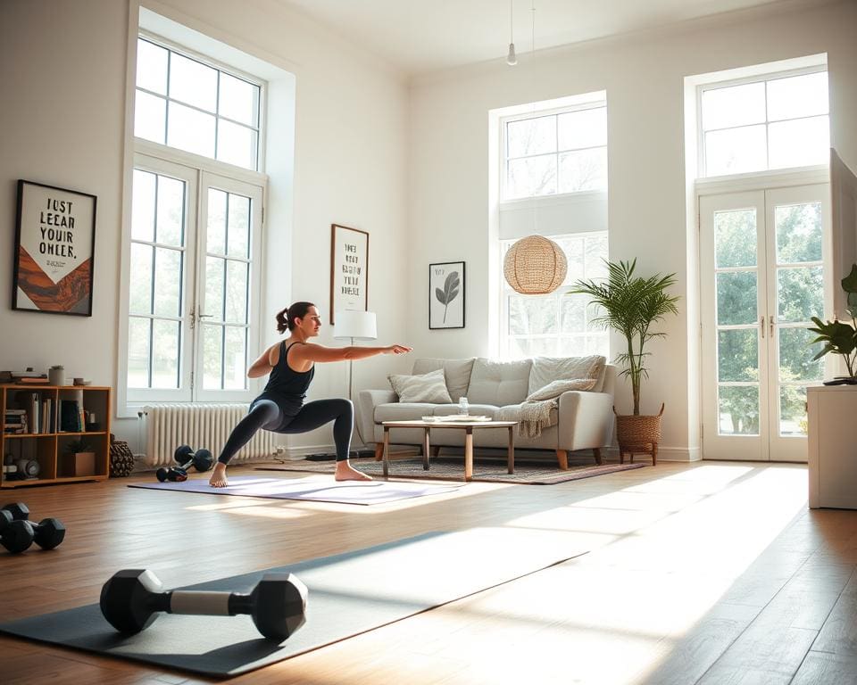 Wie planst du regelmaessige Bewegung zuhause?