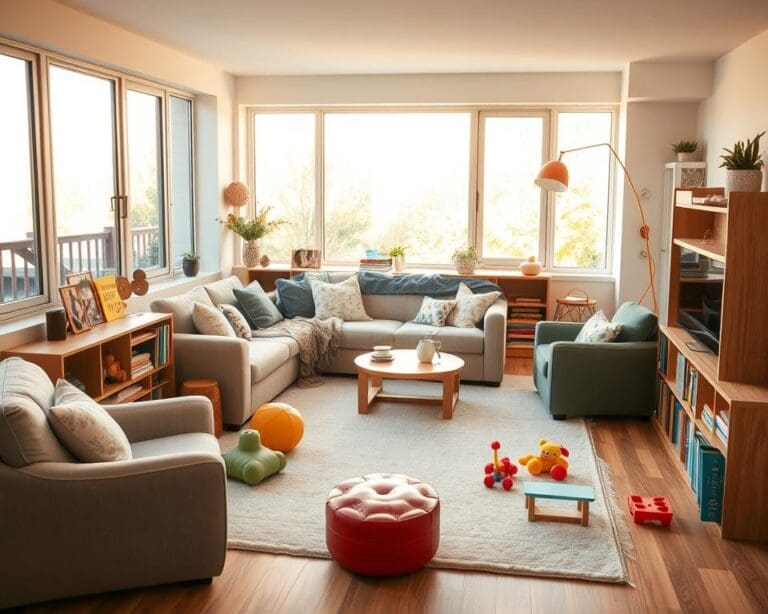 Wie richtest du ein kinderfreundliches Wohnzimmer ein?