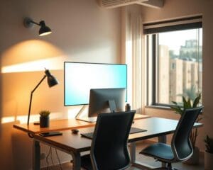 Wie unterstützt gute Beleuchtung bei Bildschirmarbeit?