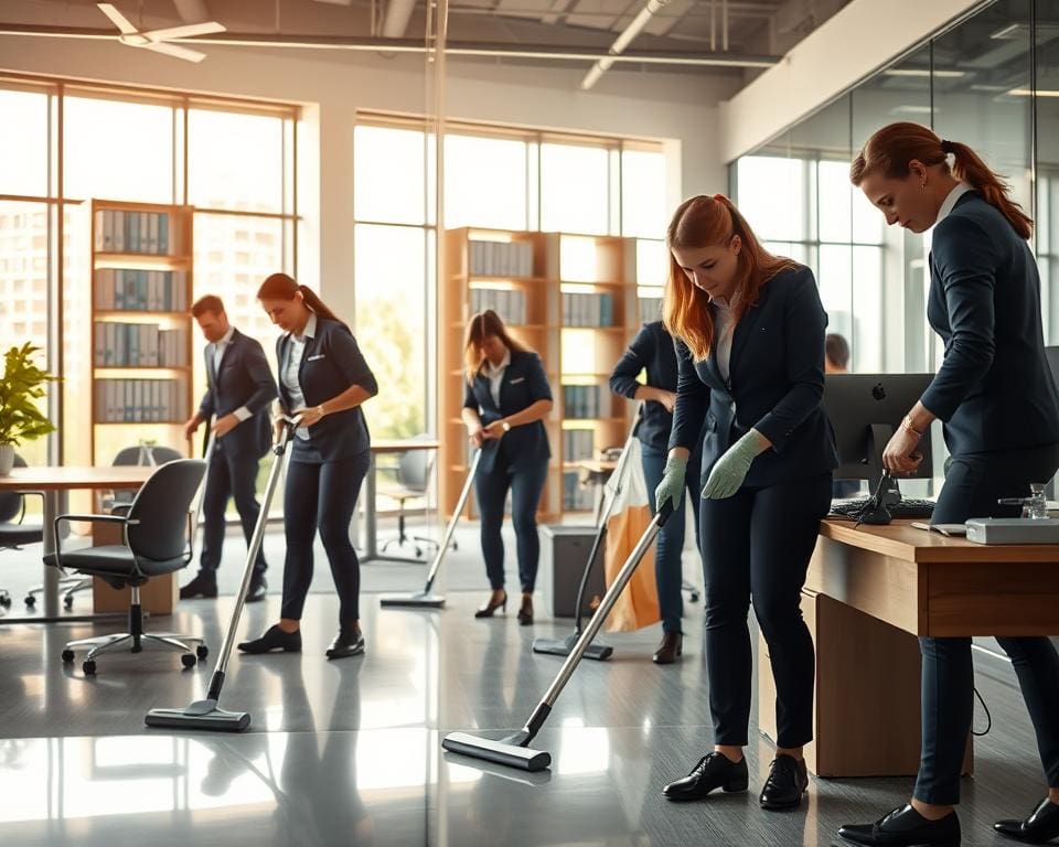 Wie arbeitet ein Reinigungsdienst für Büros?