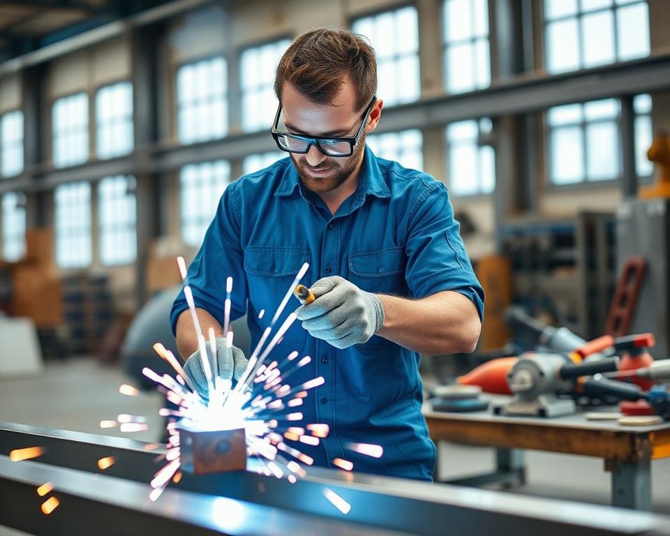 Wie arbeitet ein Schlosser im Metallbau?