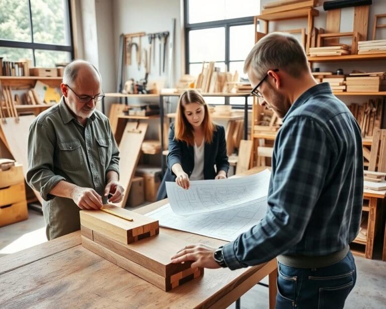 Wie unterstützt ein Handwerksbetrieb Firmenkunden?