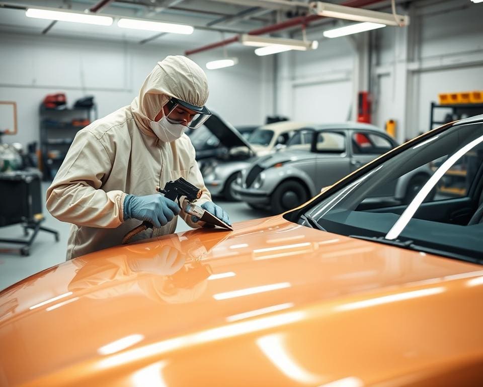 Wie unterstützt ein Lackierer Fahrzeugaufbereitung?