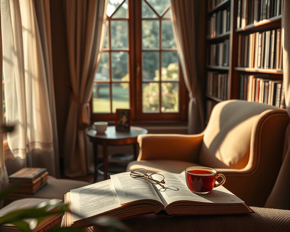 Wie verbinden Menschen Literatur und Ruhe?