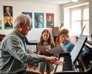 Was macht ein Musiklehrer für Nachwuchstalente?