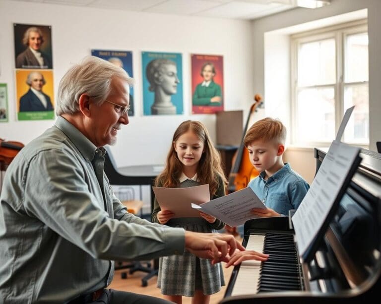 Was macht ein Musiklehrer für Nachwuchstalente?