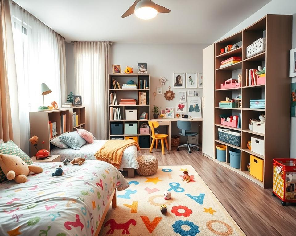 Wie schafft man Stauraum im Kinderzimmer clever?