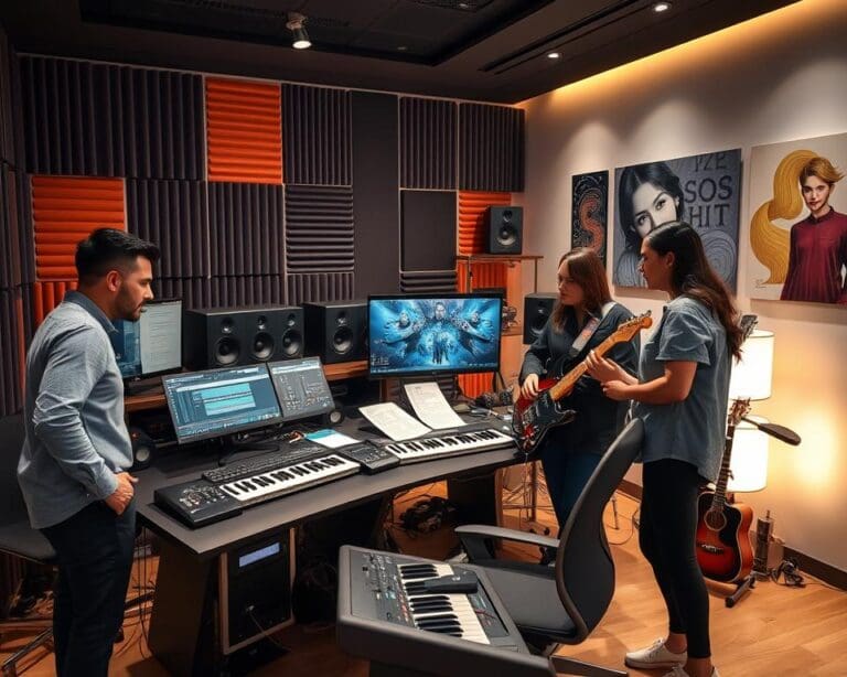 Wie unterstützt ein Musikproduzent Projekte?