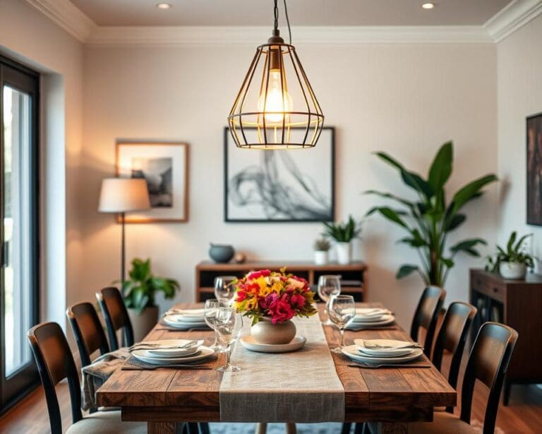 Warum sind Hängelampen über dem Esstisch beliebt?