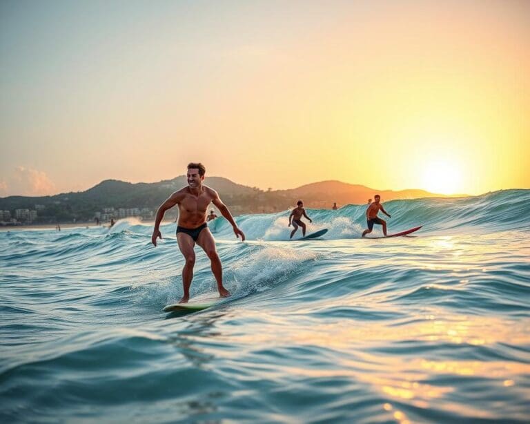 Warum sind Sportarten wie Surfen verbreitet?