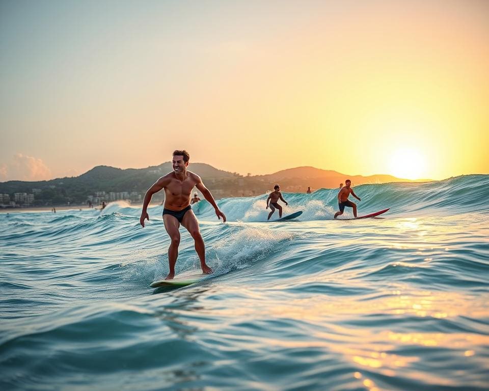 Warum sind Sportarten wie Surfen verbreitet?