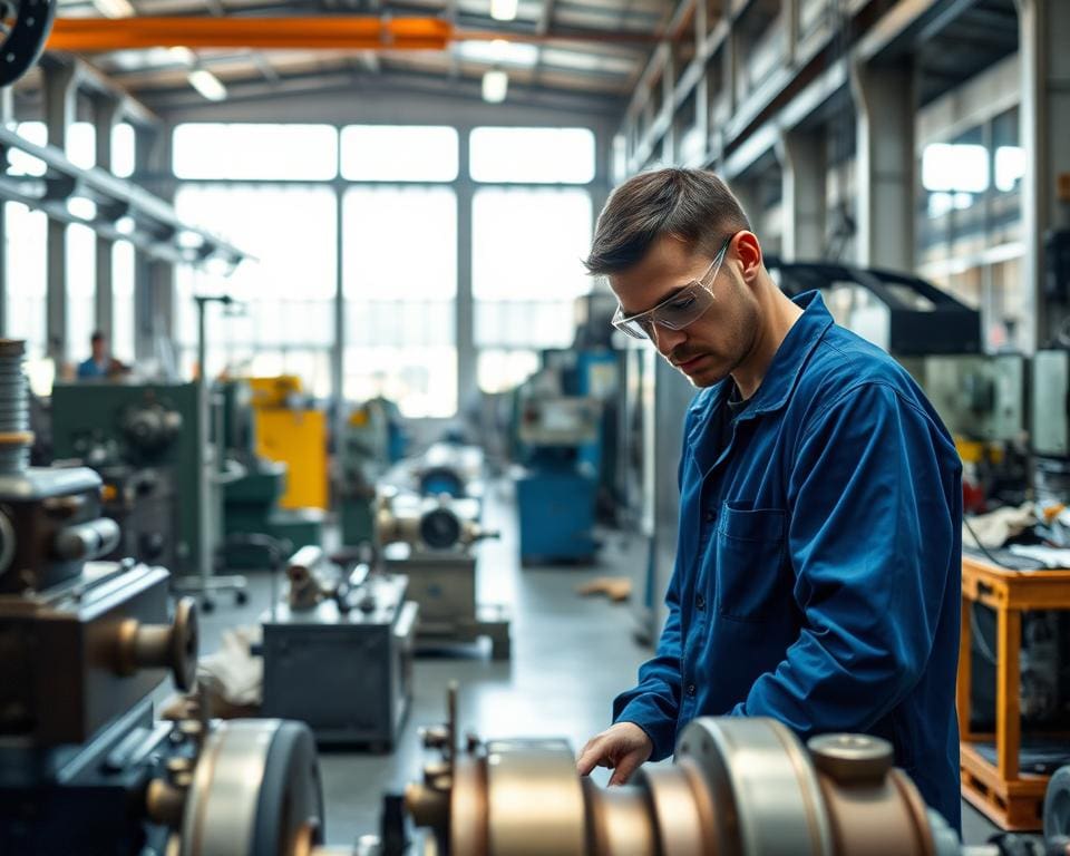 Wie arbeitet ein Industriemechaniker in der Produktion?