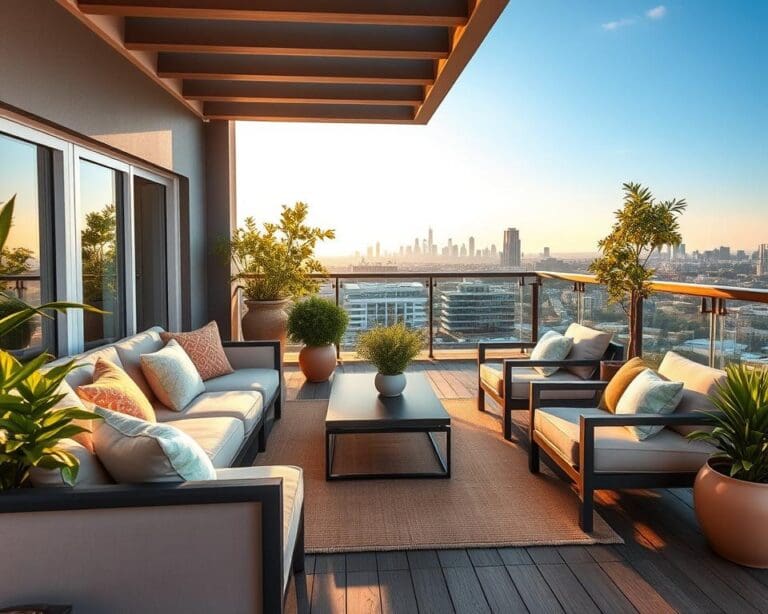 Wie gestaltet man einen Balkon mit Loungemöbeln?