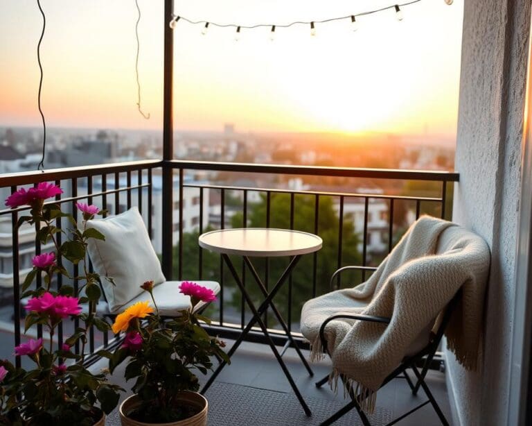 Balkon gestalten gemütlich