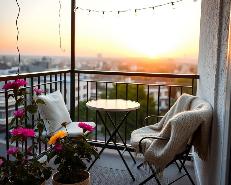 Balkon gestalten gemütlich