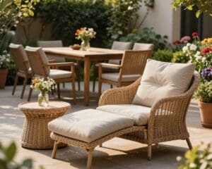 Welche Gartenmöbel sorgen für Komfort?