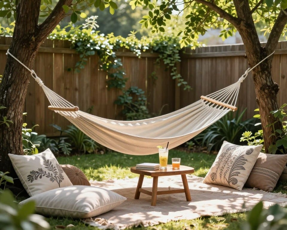 Wie gestaltet man eine Hängematten-Ecke?