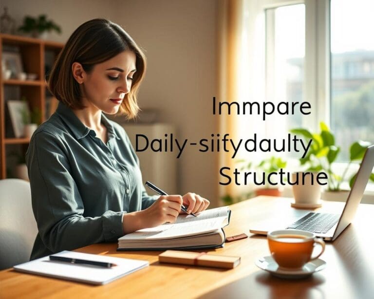 Wie verbessert man seine Alltagsstruktur?