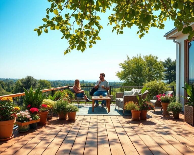 Holzterrasse